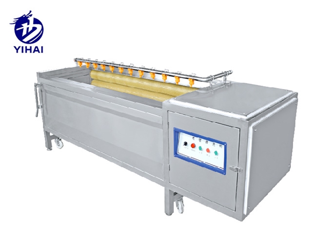 Hair roller cleaning and peeling machine